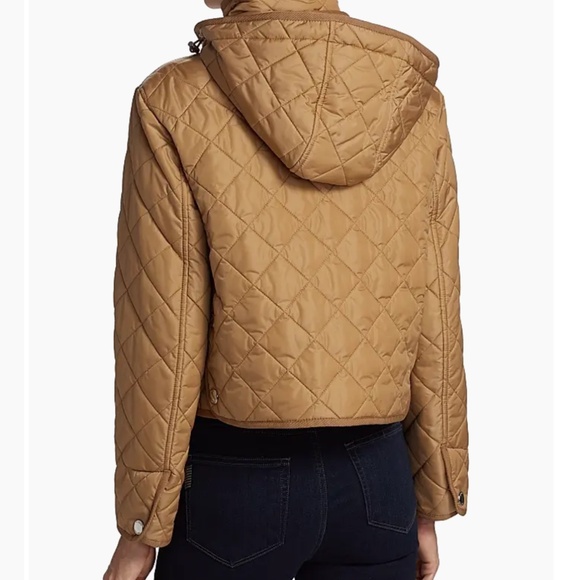 Burberry  Diamond-Quilted Nylon Cropped Jacket - Picture 4 of 10